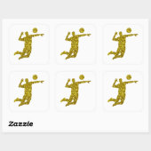 Sticker Gold Volleyball (Feuille)