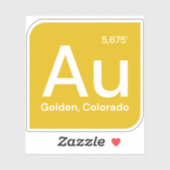 Sticker Golden, Colorado - Sticker AU (Feuille)