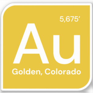 Sticker Golden, Colorado - Sticker AU
