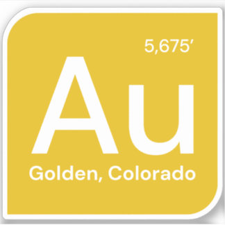 Sticker Golden, Colorado - Sticker AU