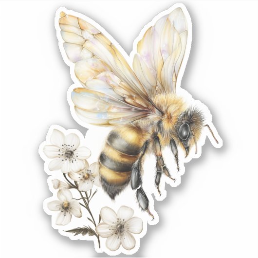 Sticker Golden Honey Fairy World - 2a - Bee (Devant)