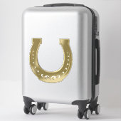 Sticker Golden horseshoe (Sur valise)