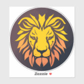 Sticker Golden Lion emblème (Feuille)