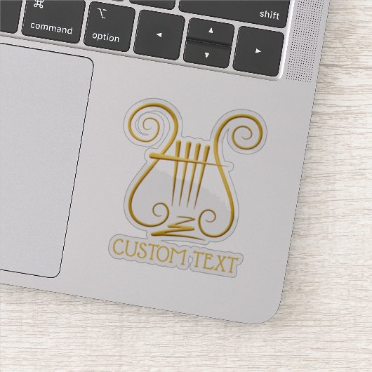 Sticker Golden lyre (Détail)