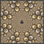 Sticker Golden Mandelbrot Fractal (Recto)