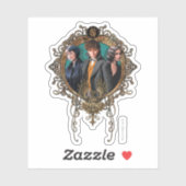 Sticker Golden Newt, Tina et Leta Art Déco Portrait (Feuille)