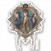 Sticker Golden Newt, Tina et Leta Art Déco Portrait (Devant)