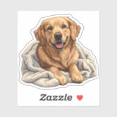 Sticker Golden Retriever (Feuille)