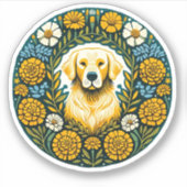 Sticker Golden Retriever (Devant)