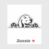 Sticker Golden retriever (Feuille)