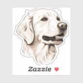 Sticker Golden Retriever 2 (Feuille)