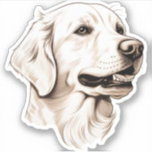 Sticker Golden Retriever 2 (Devant)