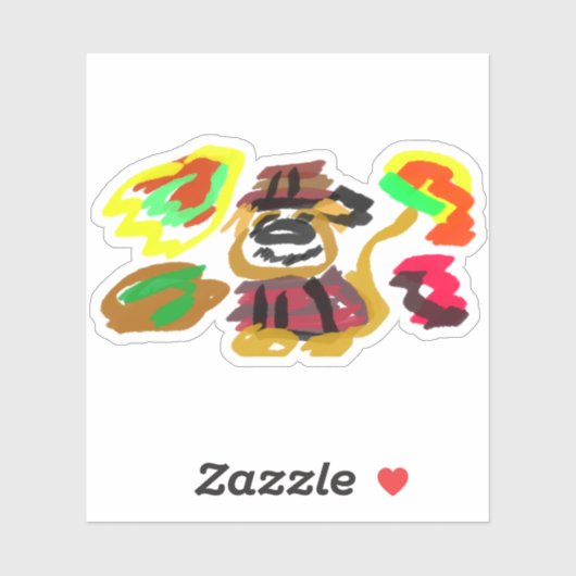 Sticker Golden retriever Automne (Feuille)