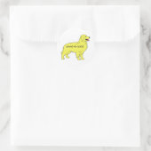 Sticker Golden Retriever Bon Comme Or (Sac)