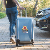 Sticker Golden Retriever Joyeuse Saint-Valentin (Valise Insitu)