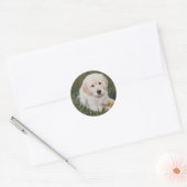 Sticker Golden Retriever Pup (Enveloppe)