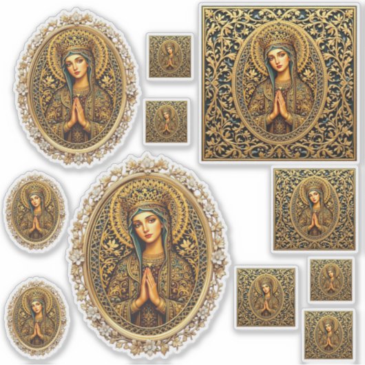 Sticker Golden Revergence Vierge Marie (Devant)