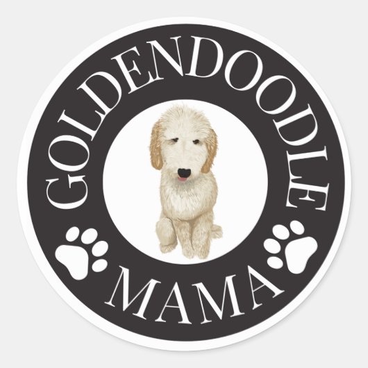 Sticker Goldendoodle Mama (Devant)