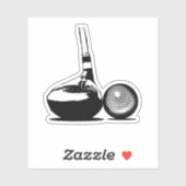 Sticker Golf Ball et Club Sports (Feuille)