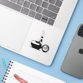 Sticker Golf Ball et Club Sports (Ordinateur portable avec iPhone)