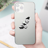 Sticker Golf Ball et Golf Club Noël (Téléphone)