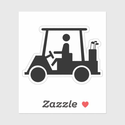 Sticker Golf Buggy (Feuille)