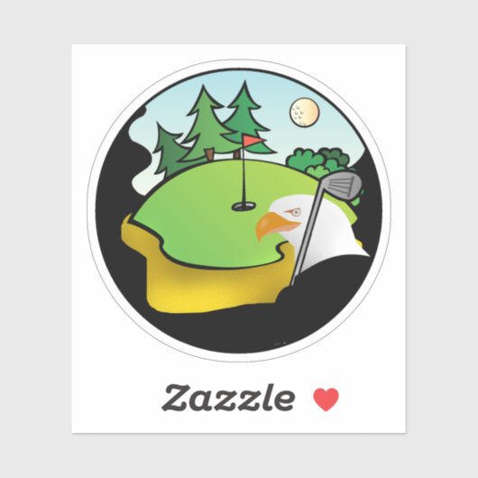 Sticker Golf Eagle Sports (Feuille)