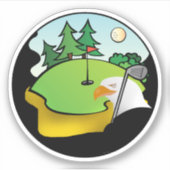 Sticker Golf Eagle Sports (Devant)