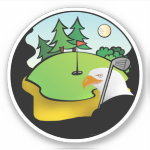 Sticker Golf Eagle Sports