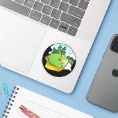 Sticker Golf Eagle Sports (Ordinateur portable avec iPhone)
