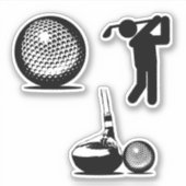 Sticker Golf & Golf Ball (Devant)