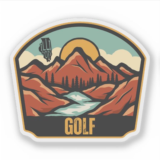 Sticker Golf, Illinois  (Devant)