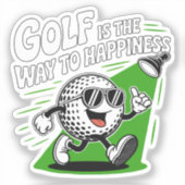 Sticker Golf is the way to happiness (Recto)