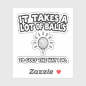 Sticker Golf Lover T-Shirt Design (Feuille)