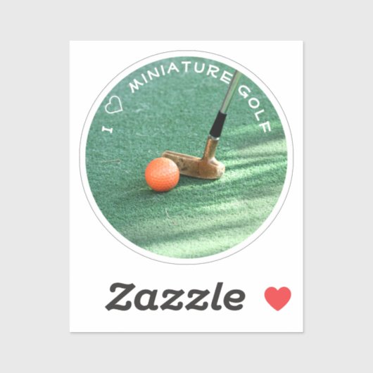 Sticker Golf miniature (Feuille)