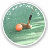 Sticker Golf miniature (Recto)