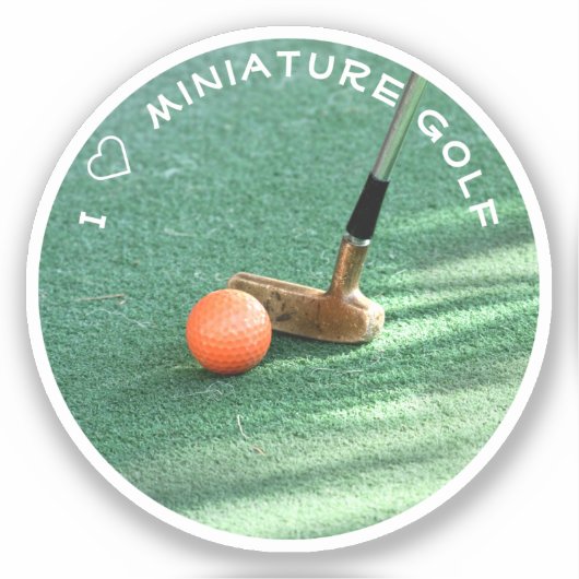 Sticker Golf miniature (Recto)