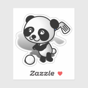 Sticker Golf Panda Sports