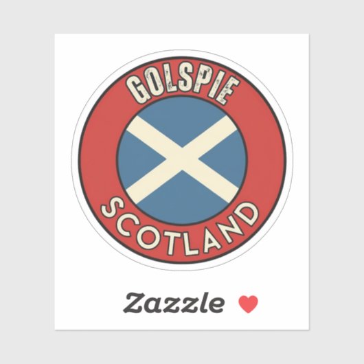 Sticker Golspie, Écosse (Feuille)