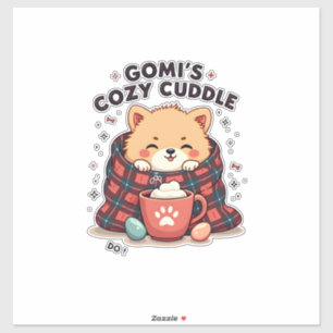 Sticker Gomis Conception de couverture pour chien vintage 