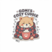 Sticker Gomis Conception de couverture pour chien vintage  (Devant)