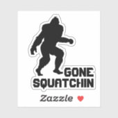 Sticker Gone Squatchin (Feuille)