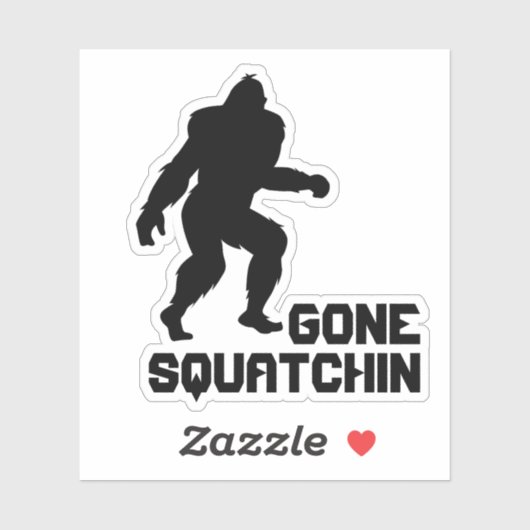 Sticker Gone Squatchin (Feuille)