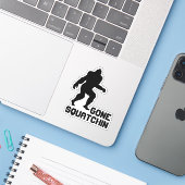 Sticker Gone Squatchin (Ordinateur portable avec iPhone)