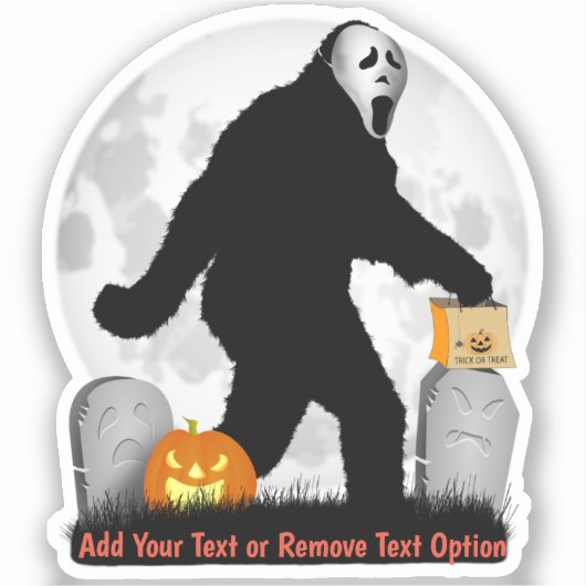 Sticker Gone Squatchin' Halloween (Recto)
