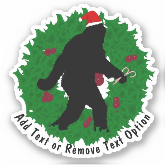 Sticker Gone Squatching' Wreath Christmas (Devant)