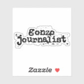 Sticker Gonzo Journaliste (Feuille)