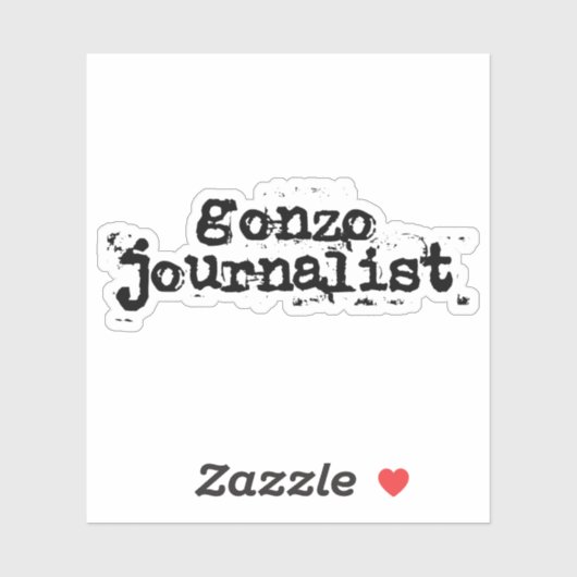 Sticker Gonzo Journaliste (Feuille)