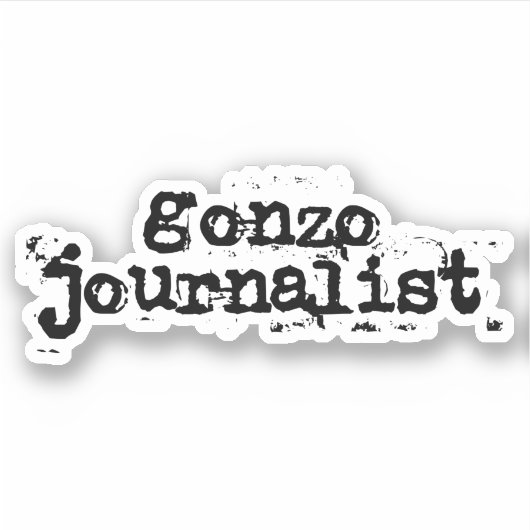Sticker Gonzo Journaliste (Devant)