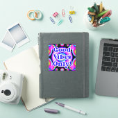 Sticker Good Vibes seulement ! Neon Colours 80's / 90s AI  (Couverture iPad)